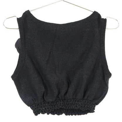 CHANEL 【Excellent/Domestic Regular】P61529K46806 Logo Knit Cropped Top/Skirt Suit Set-up