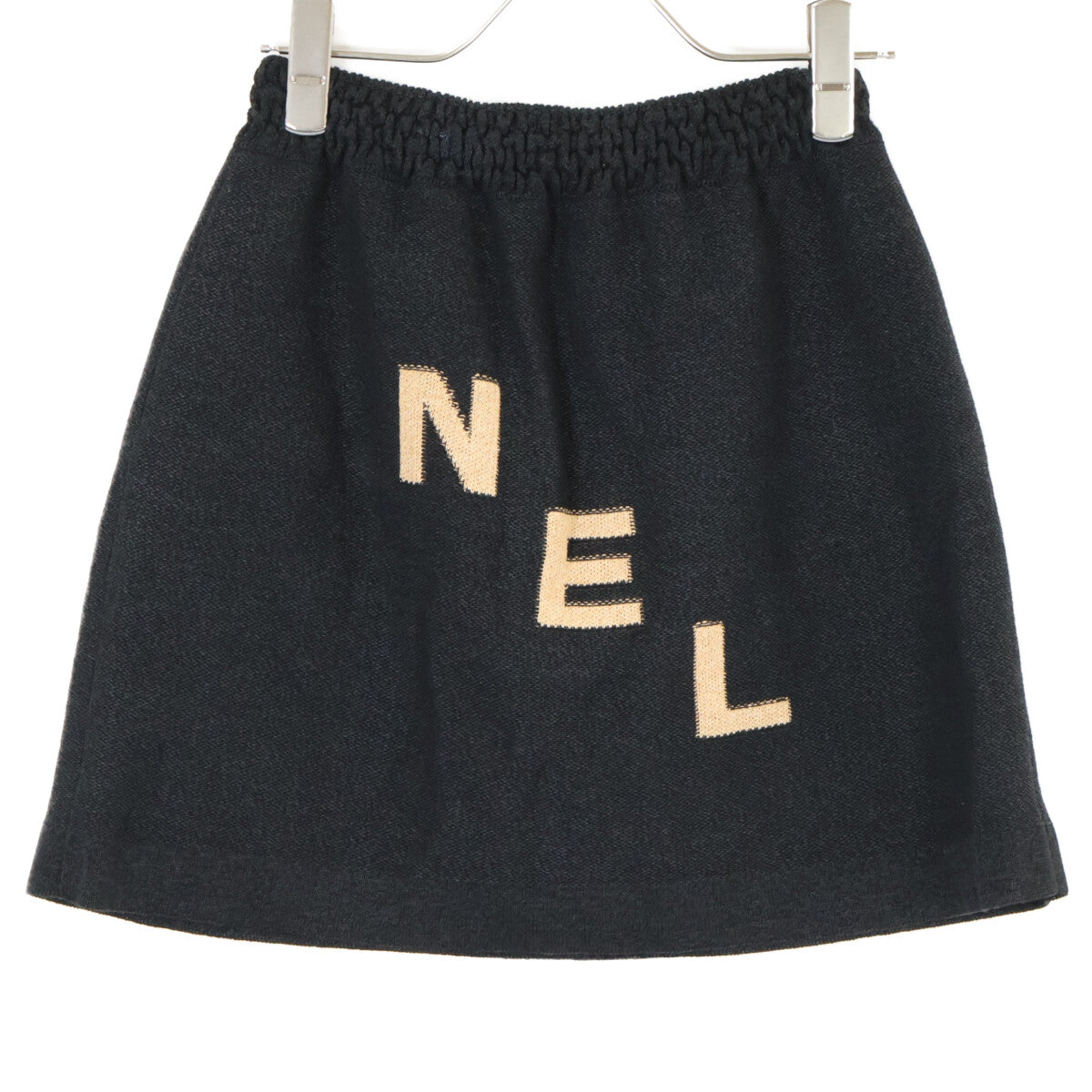 CHANEL 【Excellent/Domestic Regular】P61529K46806 Logo Knit Cropped Top/Skirt Suit Set-up