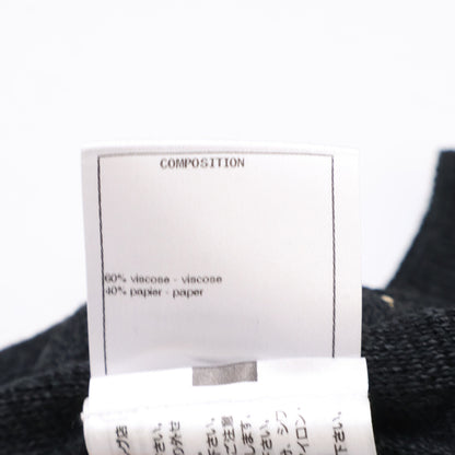 CHANEL 【Excellent/Domestic Regular】P61529K46806 Logo Knit Cropped Top/Skirt Suit Set-up