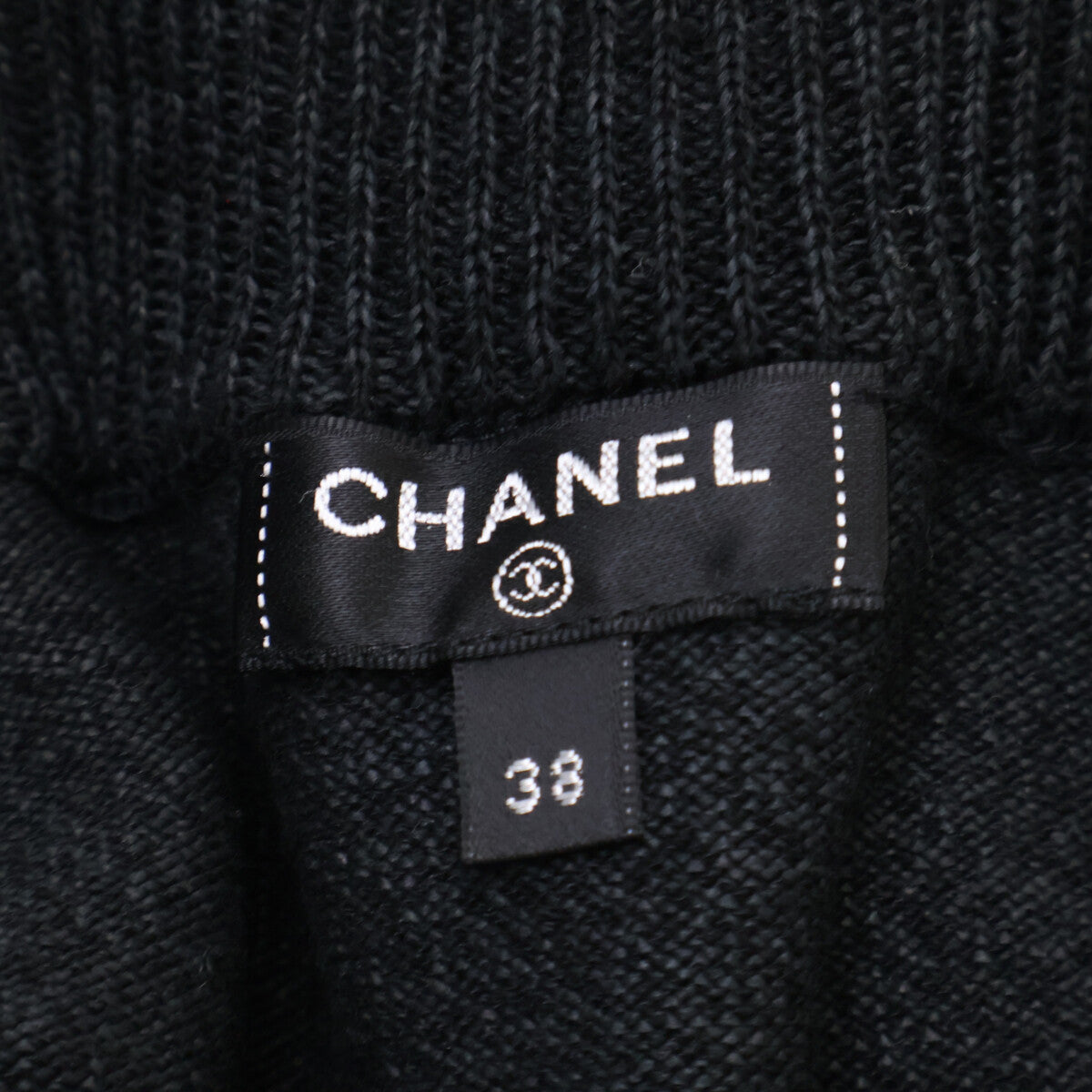 CHANEL 【Excellent/Domestic Regular】P61529K46806 Logo Knit Cropped Top/Skirt Suit Set-up