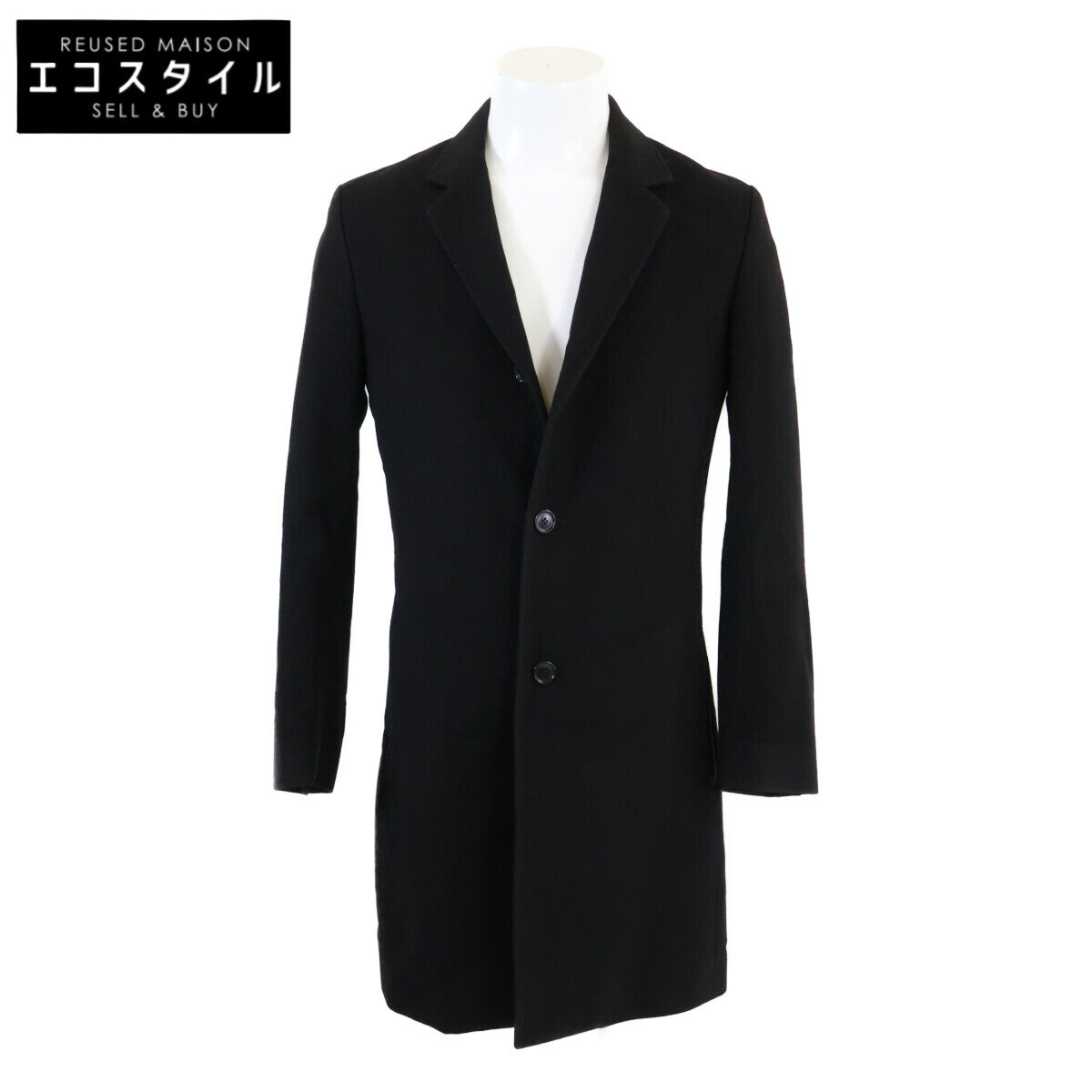 【国内正品】433C344A3225 羊绒经典长款大衣 44 男士