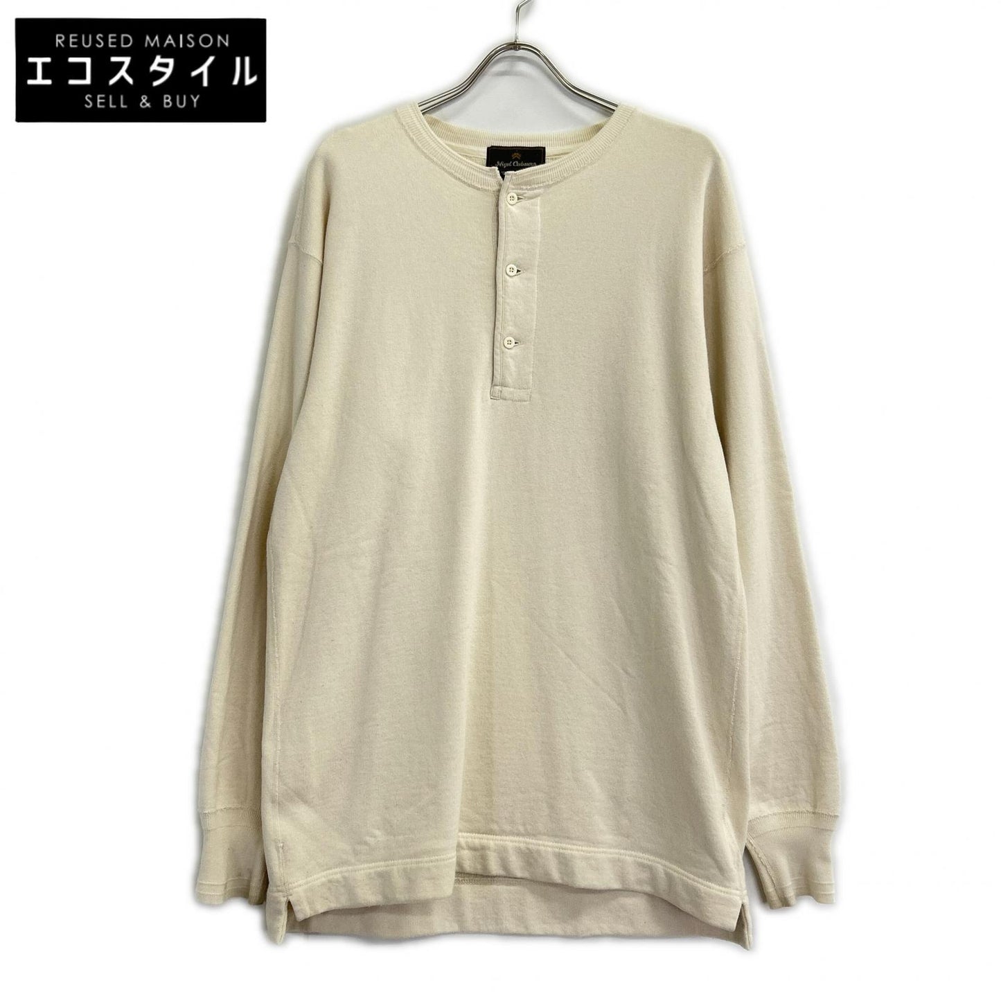 NIGEL CABOURN ナイジェルケーボン 8047-04-20920 OX'ED SILVER サドラー ヘンリーネック シャツ トップス