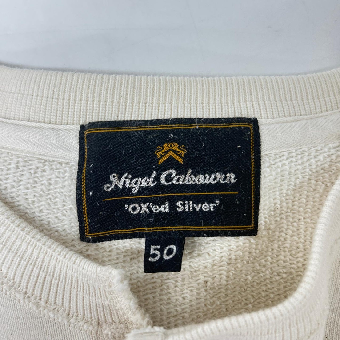 NIGEL CABOURN ナイジェルケーボン 8047-04-20920 OX'ED SILVER サドラー ヘンリーネック シャツ トップス