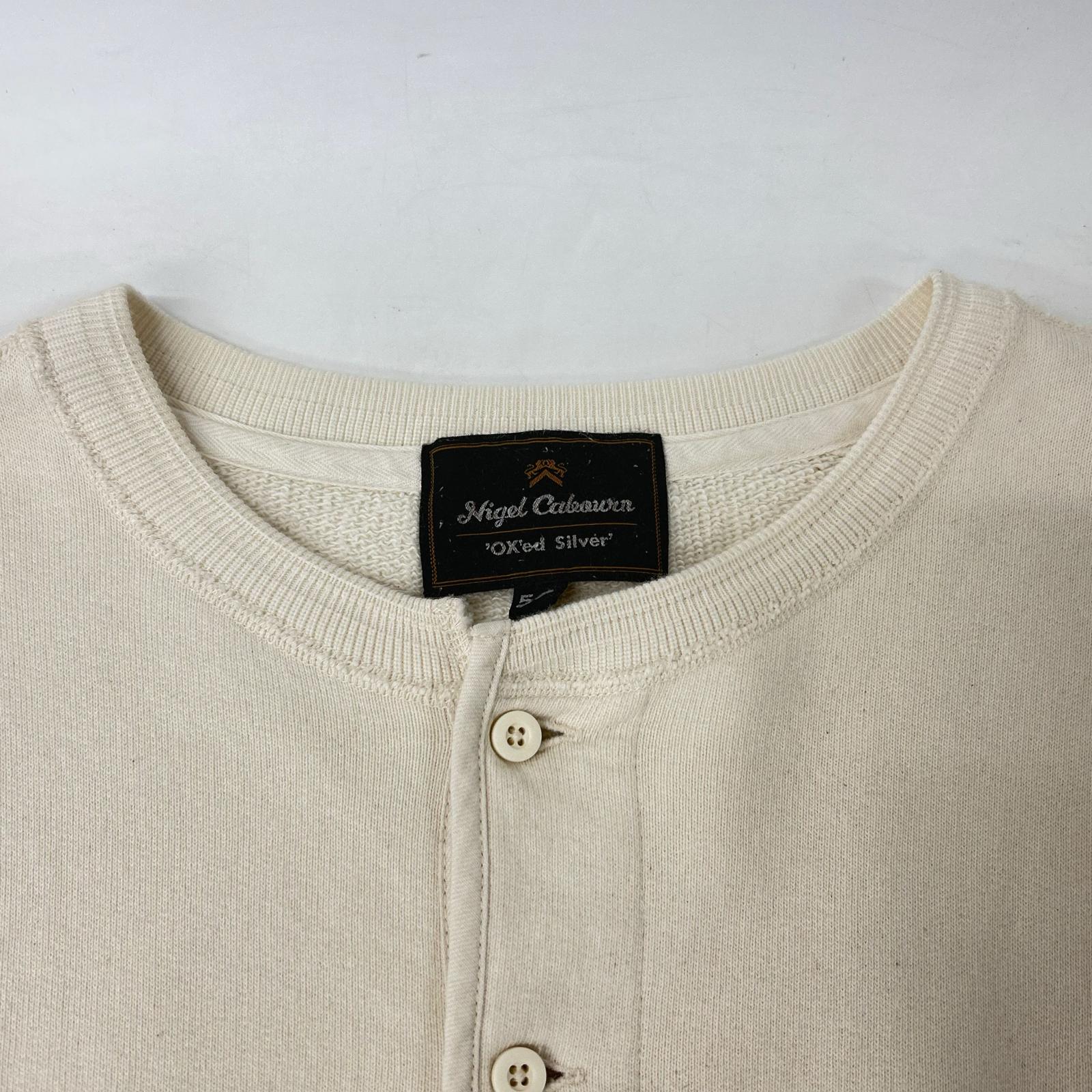 NIGEL CABOURN ナイジェルケーボン 8047-04-20920 OX'ED SILVER サドラー ヘンリーネック シャツ トップス