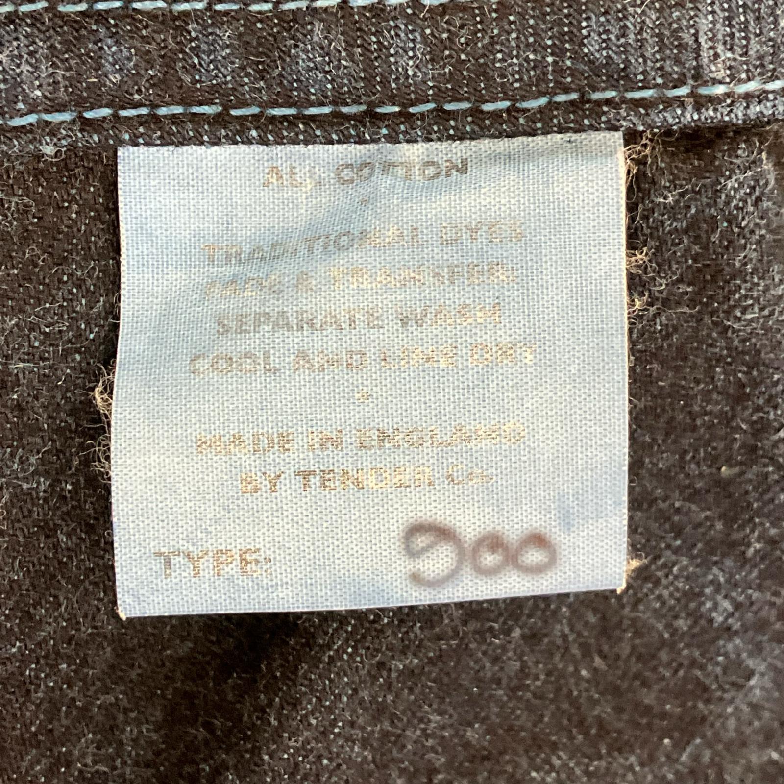 TENDER 【Excellent Condition】TYPE900 10th Anniversary Model Lined Woad-dyed Denim Jacket