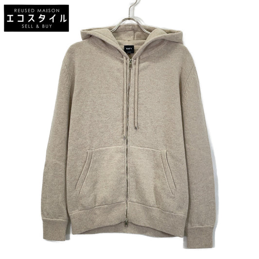 IVORY WOOL ZIP-UP KNIT HOODIE Top 48 Men's
