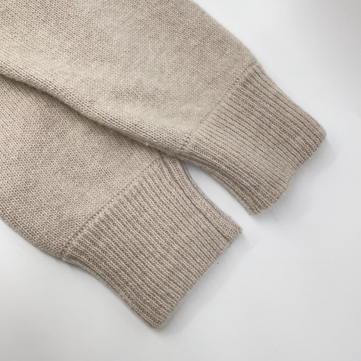 IVORY WOOL ZIP-UP KNIT HOODIE Top 48 Men's