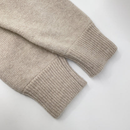 IVORY WOOL ZIP-UP KNIT HOODIE Top 48 Men's