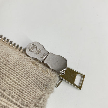 IVORY WOOL ZIP-UP KNIT HOODIE Top 48 Men's