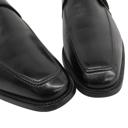 SCOTCH GRAIN スコッチグレイン 美品 アシュランス シングルモンクシューズ メンズ ブラック 25cm 3527 シューズ 25EEE