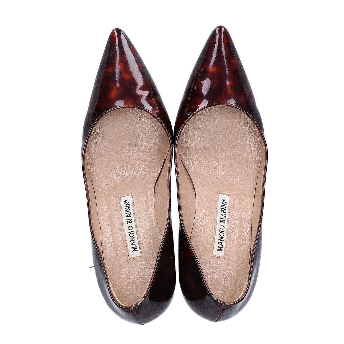 MANOLO BLAHNIK マノロブラニク パテント ポインテッドトゥ パンプス シューズ