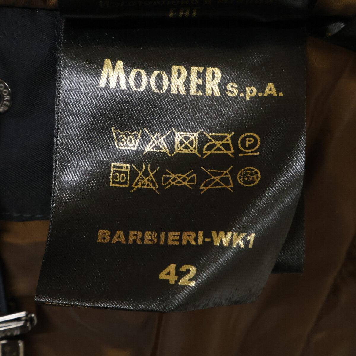 【日本国内正品】BARBIERI-WK1 带毛领连帽羽绒大衣 42 男士