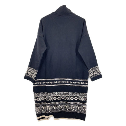 yohjiyamamoto ヨウジヤマモト NK-K54-184 ブラック フロントジップ ニット ワンピース ワンピース