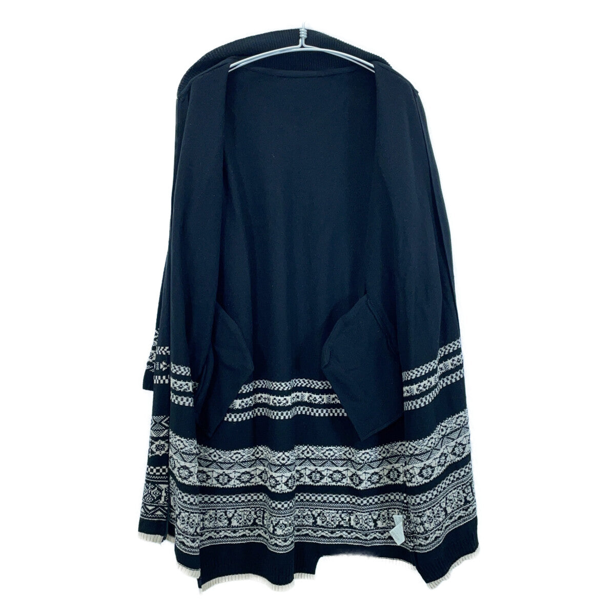 yohjiyamamoto ヨウジヤマモト NK-K54-184 ブラック フロントジップ ニット ワンピース ワンピース