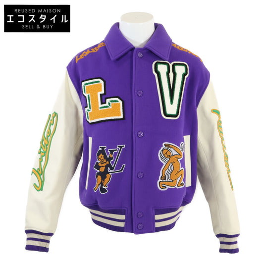 LOUIS VUITTON ルイヴィトン 国内正規 HNL90EMJY Multi Patch Mixed Leather Varsity ヴァージルアブロー ジャケット
