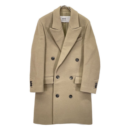 AMI PARIS アミパリス FCO105.WV0020 ベージュ クロスオーバー ダブルブレストコート コート