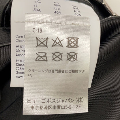 10257647 H-Mansell2 黑色 羊皮 机车夹克 50 男士