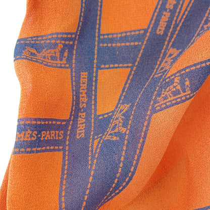 HERMES Margiela Era Bolduc Ribbon Silk Bow Tie Blouse Top