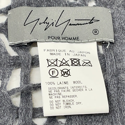 Yohji Yamamoto POUR HOMME ヨウジヤマモトプールオム 22AW HE-L01-958 ウール ストール