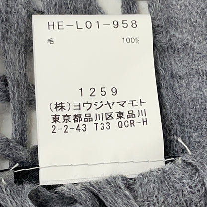 Yohji Yamamoto POUR HOMME ヨウジヤマモトプールオム 22AW HE-L01-958 ウール ストール