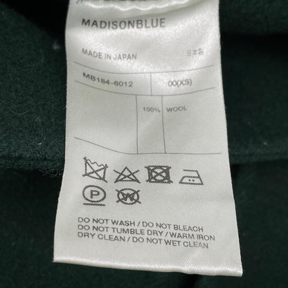 MADISONBLUE MB184-6012 Green Wool Flare Skirt