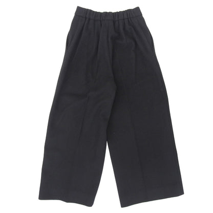 Max Mara マックスマーラ 美品 ウール ワイドトラウザー ボトムス レディース ブラック 38 613609936 ボトムス
