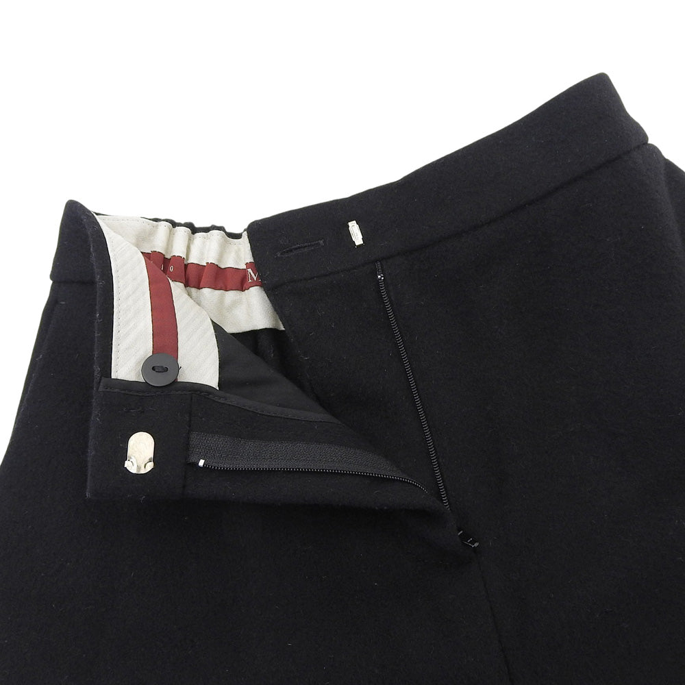 Max Mara マックスマーラ 美品 ウール ワイドトラウザー ボトムス レディース ブラック 38 613609936 ボトムス