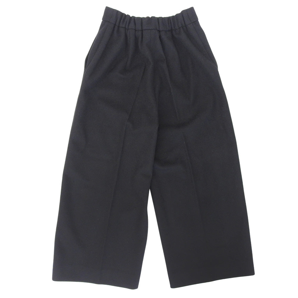 Max Mara マックスマーラ 美品 ウール ワイドトラウザー ボトムス レディース ブラック 38 613609936 ボトムス