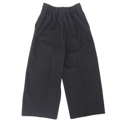 Max Mara マックスマーラ 美品 ウール ワイドトラウザー ボトムス レディース ブラック 38 613609936 ボトムス