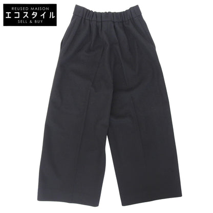 Max Mara マックスマーラ 美品 ウール ワイドトラウザー ボトムス レディース ブラック 38 613609936 ボトムス