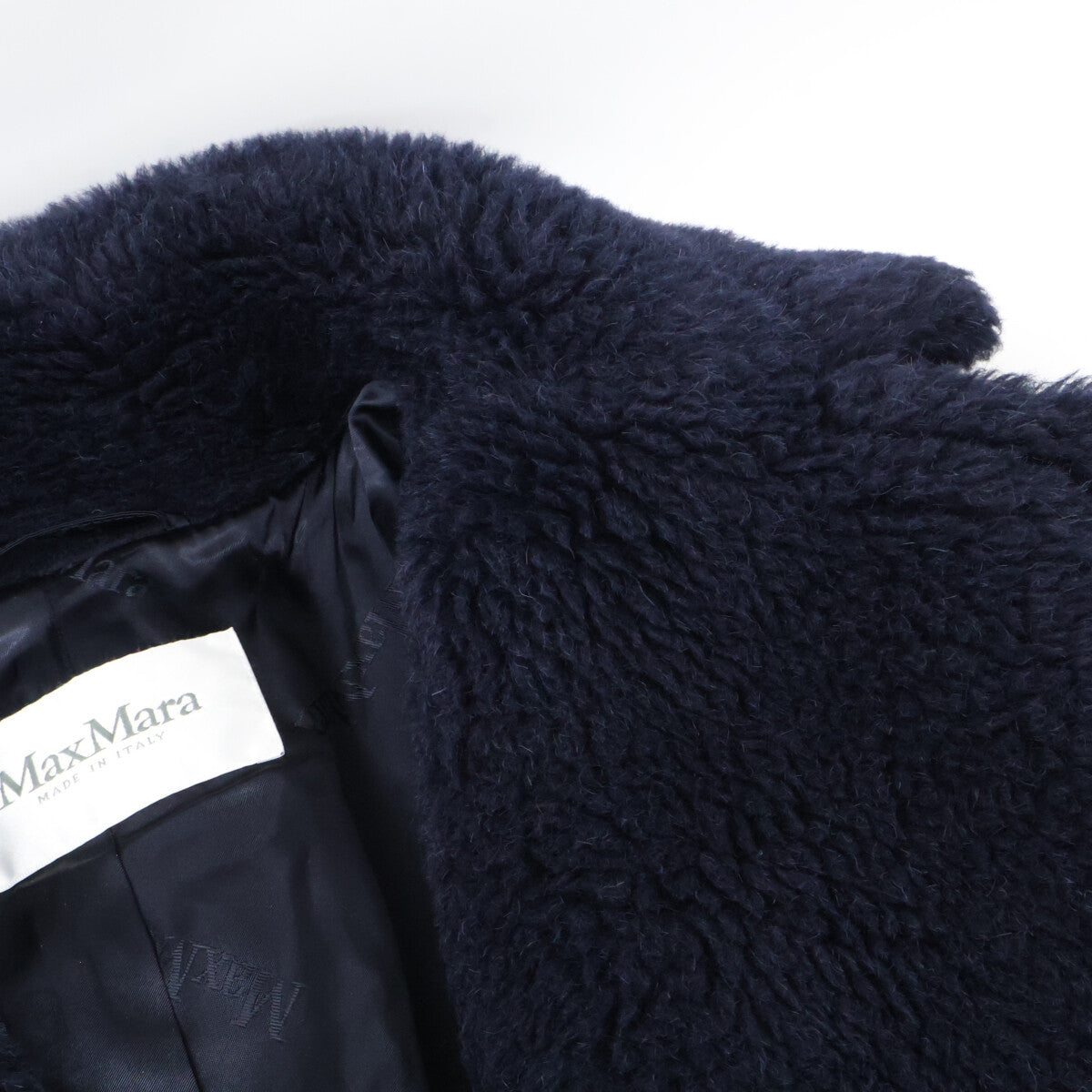 Max Mara 【Excellent condition/Domestic authentic】101627036 alpaca x wool x silk teddy bear half coat