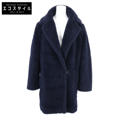 Max Mara マックスマーラ 【美品/国内正規】101627036 アルパカｘウールｘシルク テディベア ハーフ コート