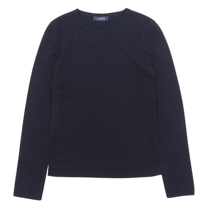 Max MaraWEEKEND マックスマーラウィークエンド 美品 ハイゲージ クルーネックニット トップス レディース ネイビー L 93661003 トップス