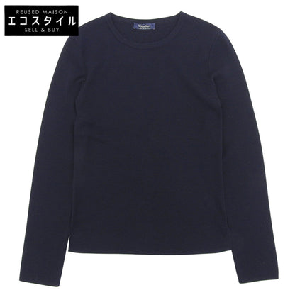 Max MaraWEEKEND マックスマーラウィークエンド 美品 ハイゲージ クルーネックニット トップス レディース ネイビー L 93661003 トップス