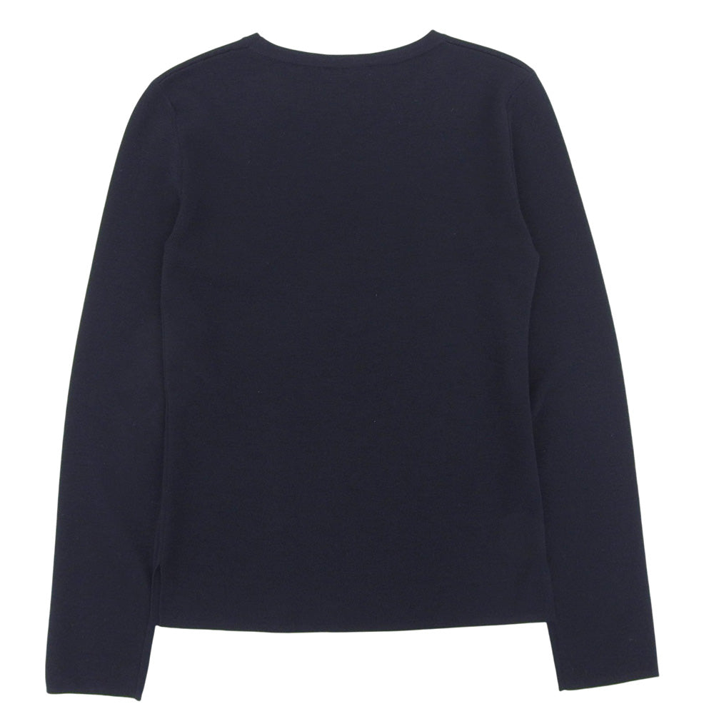 Max MaraWEEKEND マックスマーラウィークエンド 美品 ハイゲージ クルーネックニット トップス レディース ネイビー L 93661003 トップス