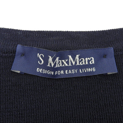Max MaraWEEKEND マックスマーラウィークエンド 美品 ハイゲージ クルーネックニット トップス レディース ネイビー L 93661003 トップス