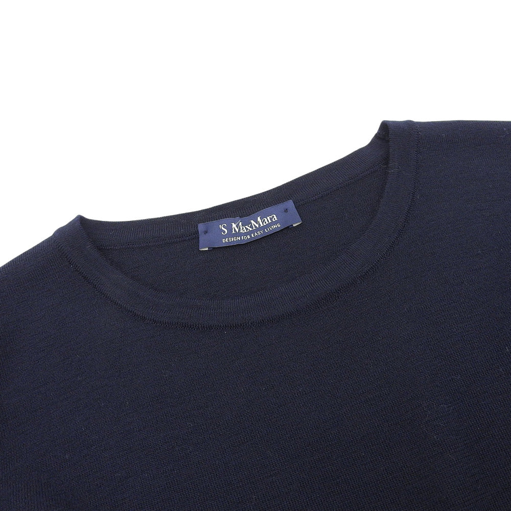 Max MaraWEEKEND マックスマーラウィークエンド 美品 ハイゲージ クルーネックニット トップス レディース ネイビー L 93661003 トップス