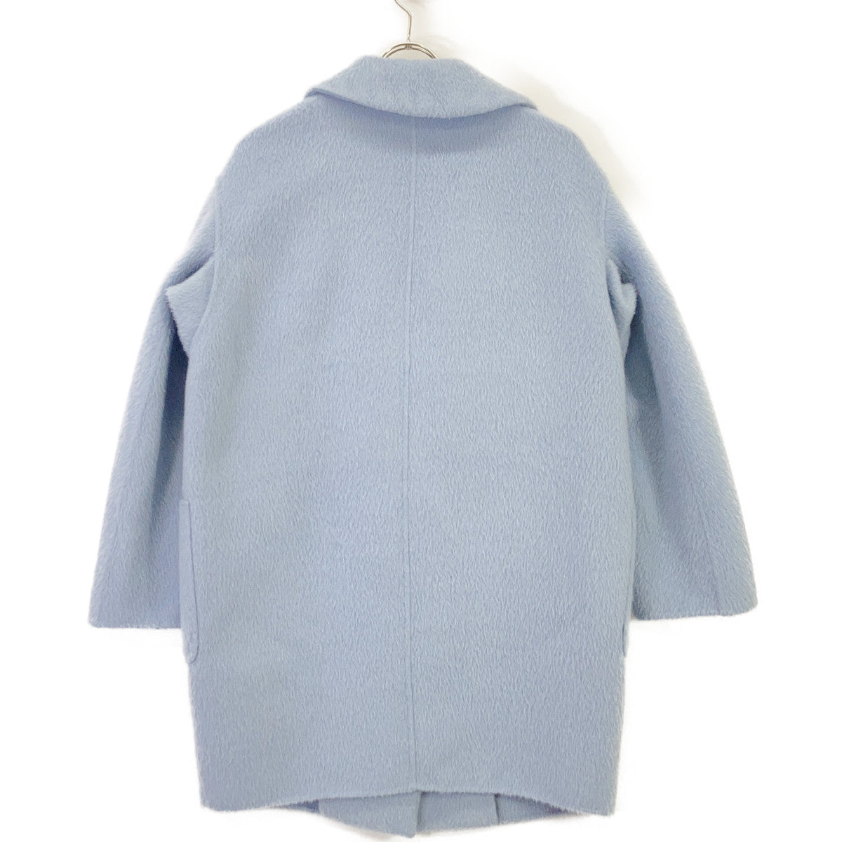 Max Mara WEEKEND Max Mara Weekend 508607730 Cucito a Mano 羊毛羊驼毛混纺毛绒大衣 蓝色 大衣 40码
