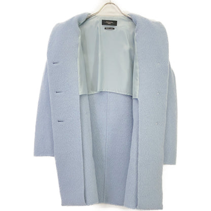 Max MaraWEEKEND Max Mara Weekend 508607730 Cùcito A mano Wool×Alpaca Shaggy Coat Blue Coat