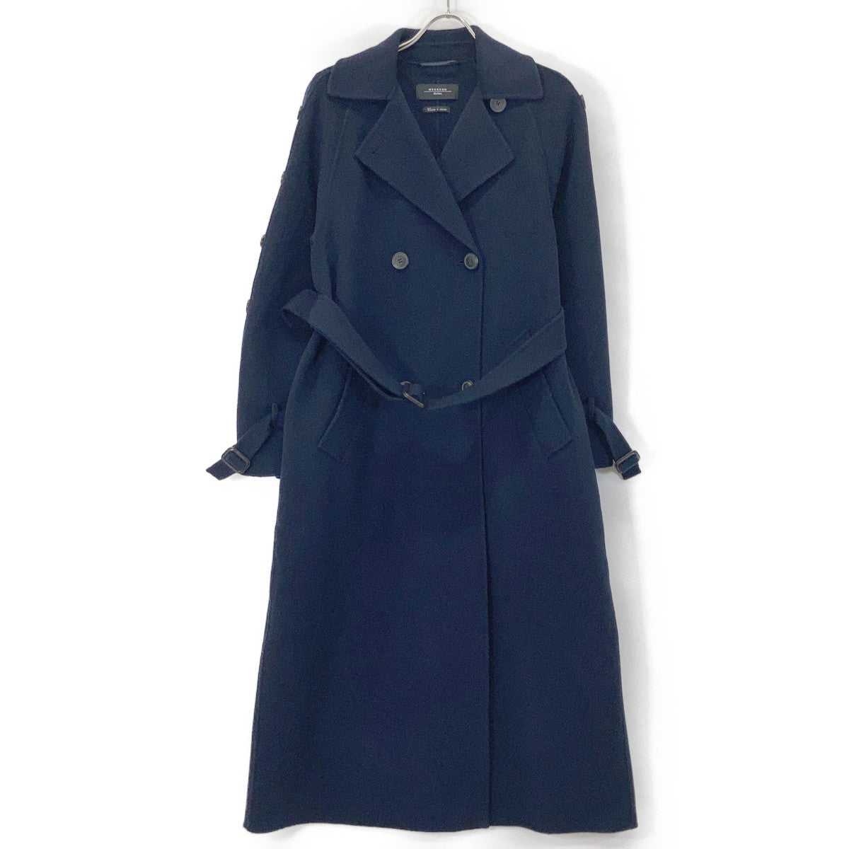 Max Mara WEEKEND Max Mara Weekend 24250160216 Cuciot Amarno 羊毛 超长款风衣 海军蓝 大衣 38