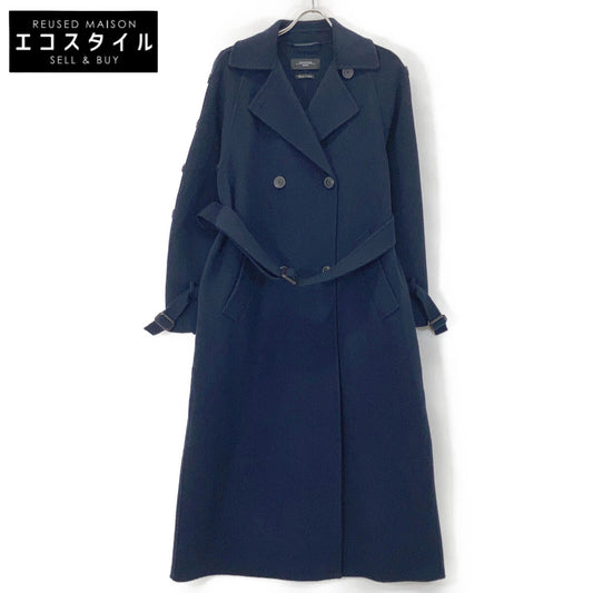 Max Mara WEEKEND Max Mara Weekend 24250160216 Cuciot Amarno 羊毛 超长款风衣 海军蓝 大衣 38