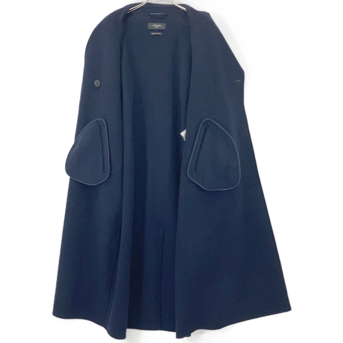 Max Mara Weekend 24250160216 Cucciato Amano Wool Over Trench Coat Navy 38