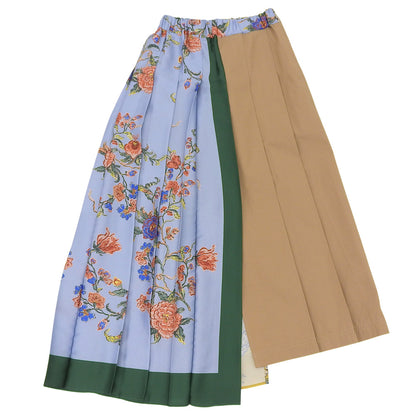 Max MaraWEEKEND マックスマーラウィークエンド 美品 スカーフ柄切替 プリーツスカート レディース ベージュ マルチカラー 36 24251060116 スカート 36