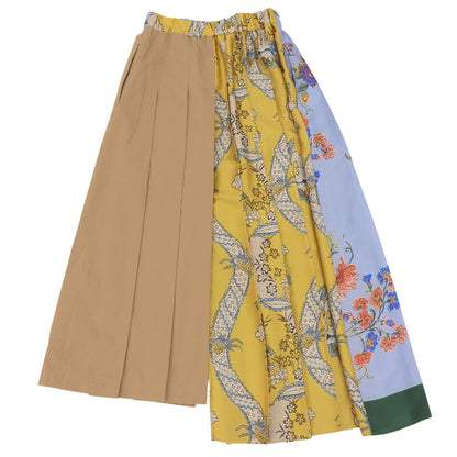 Max MaraWEEKEND マックスマーラウィークエンド 美品 スカーフ柄切替 プリーツスカート レディース ベージュ マルチカラー 36 24251060116 スカート 36