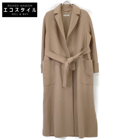 S MaxMara S MaxMara 901616996 缝边系带大衣 外套 40