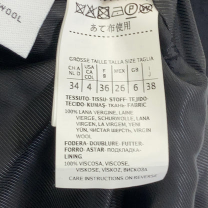MAXMARA STUDIO 601637936 Black Wool Belted Hooded Coat 34