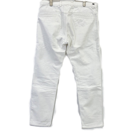 383674 White Crushed Denim Bottoms 48 Men's