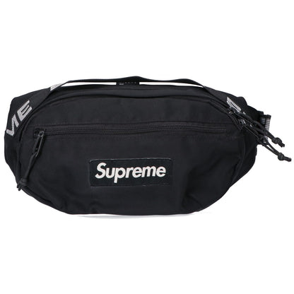Supreme シュプリーム ブラック ロゴ ストリングウエストバッグ ショルダーバッグ