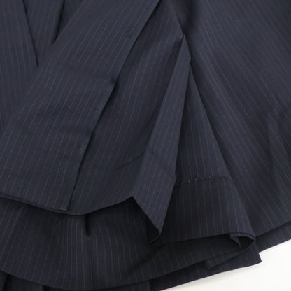MIUMIU Miu Miu [Excellent Condition/Domestic Authentic] MG1682 Pinstripe Pleated Skirt with Belt