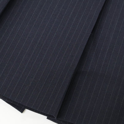 MIUMIU Miu Miu [Excellent Condition/Domestic Authentic] MG1682 Pinstripe Pleated Skirt with Belt